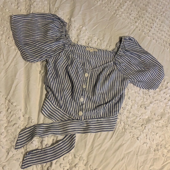 Blue and white striped shirt - Picture 1 of 3